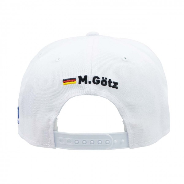 Maximilian Götz Cap Sponsor Flat Brim weiß