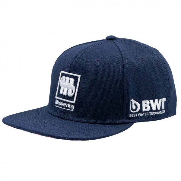 Maximilian Götz Cap Sponsor Flat Brim blau