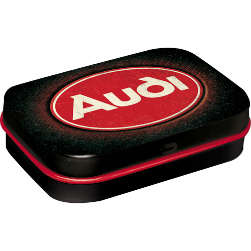 Pillendose Audi - Logo Red Shine