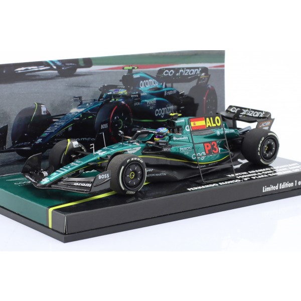 Fernando Alonso Aston Martin AMR23 Formel 1 Bahrain GP 2023 1:43